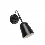 Faro Studio Aplique Pantalla Negra 1xe14
