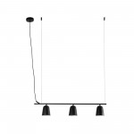 Faro Studio Colgante Lineal Pantalla S Negr0 3xe14