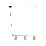 Faro Studio Colgante Lineal Pantalla S Verde 3xe27