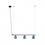 Faro Studio Colgante Lineal Pantalla S Azul 3xe14