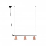 Faro Studio Colgante Lineal Pantalla S Rosa 3xe14