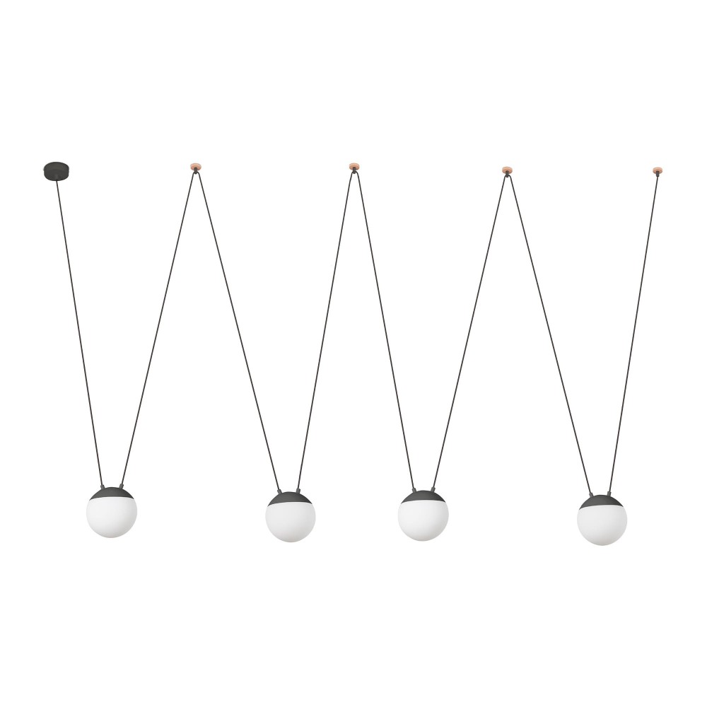 Faro Mine Space Gris Oscuro 4 Luces 28376-4L