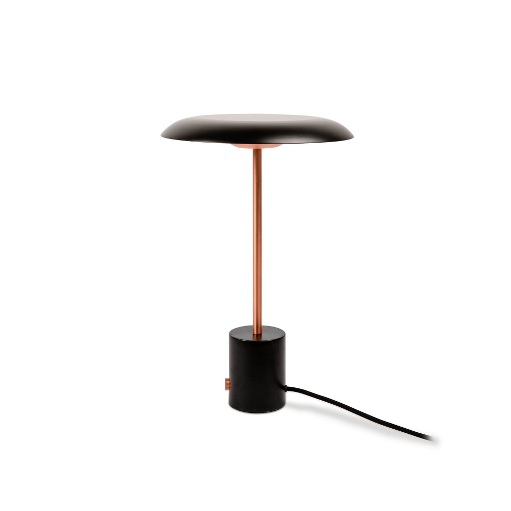 Faro Hoshi Sobremesa Negro-Cobre Cepillado 12W Led 3000 28388
