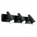Faro Lao Aplique Negro Led 3 X 4,5W 3000K 29043