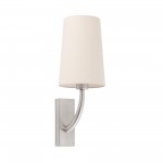 Faro Rem Aplique Niquel Mate Pantalla Beige 29680-20
