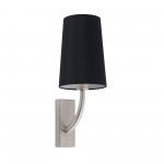 Faro Rem Aplique Niquel Mate Pantalla Negra 29680-21