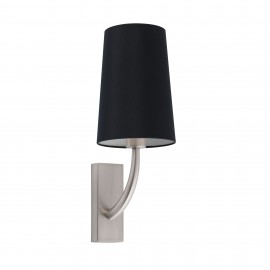 Faro Rem Aplique Niquel Mate Pantalla Negra 29680-21