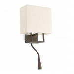 Faro Vesper Aplique Marron E14 20W Lector Led 29983