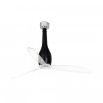 Faro Ventilador Eterfan M Ventilador Negro Brillo-Transparente Wiz 32002Ww