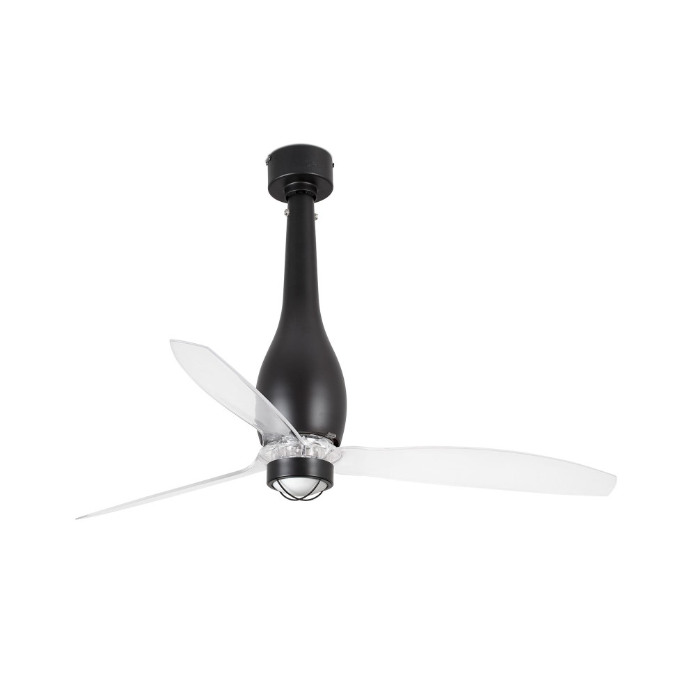 Faro Ventilador Eterfan ø1280 Mm Negro Mate Palas Trans 17W 3000K 32003-10
