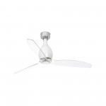 Faro Ventilador Mini Eterfan M Ventilador Blanco Brillo-Transparente Wiz 32020Ww