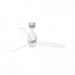 Faro Ventilador Mini Eterfan M Led Ventilador Blanco Brillo-Transparente Wiz 32020Ww-9