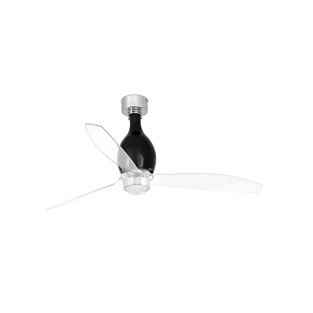 Faro Ventilador Mini Eterfan M Led Ventilador Negro Mate-Transparente Wiz 32027Ww-10