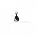 Faro Ventilador Mini Eterfan M Ventilador Negro Mate-Transparente Wiz 32027Ww