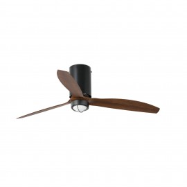 Faro Ventilador Mini Tube Fan M Led Ventilador Negro Mate-Nogal Wiz 32042Ww-10