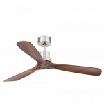 Faro Ventilador Lantau Dc Ø 1320mm  Niquel Mate 3 Palas