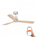 Faro Ventilador Lantau L Ventilador Niquel Mate-Pino Tuya 33373Dcwt