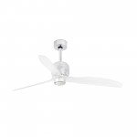 Faro Ventilador Deco Fan ø1280 Mm Cromo 3 Palas Trans 17W 3000K 33394D-9