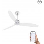 Faro Ventilador Just Fan M Ventilador Cromo Wiz 33394Ww
