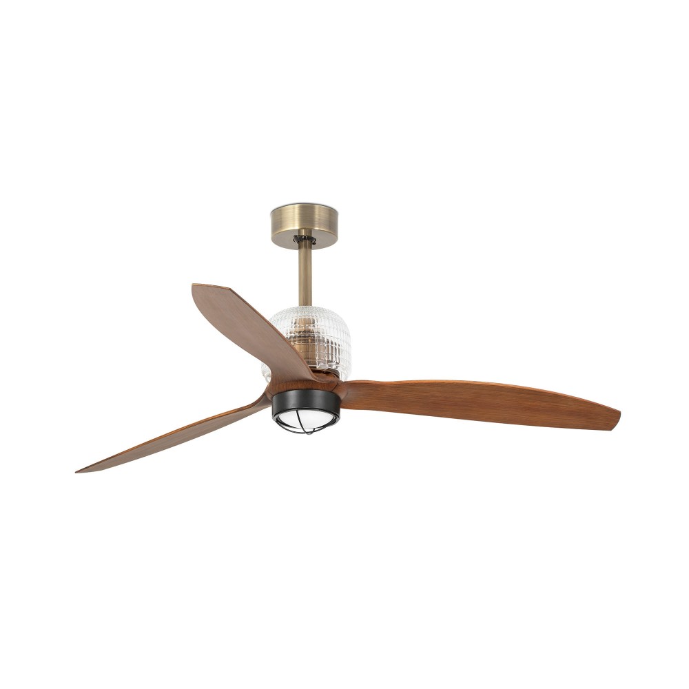 Faro Ventilador Deco Fan ø1280 Mm Oro Viejo 3 Palas 17W 3000K 33398D-10