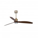 Faro Ventilador Just Fan M Led Ventilador Oro Viejo-Nogal Wiz 33398Ww-10