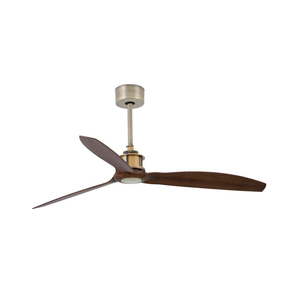Faro Ventilador Just Fan M Ventilador Oro Viejo-Nogal Wiz 33398Ww
