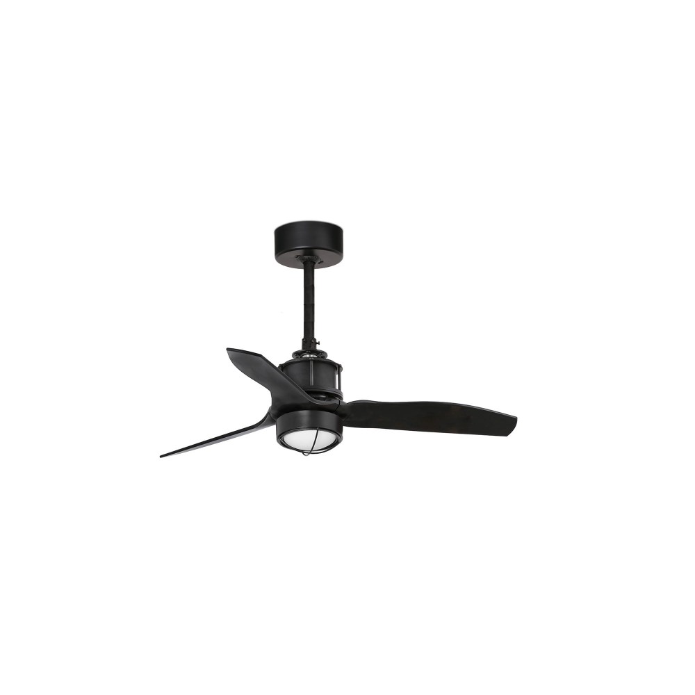 Faro Ventilador Just Fan Xs ø810 Mm Negro Palas Negras 17W 3000K 33424-10