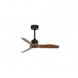 Faro Ventilador Just Fan S Ventilador Negro-Nogal Wiz 33425Ww