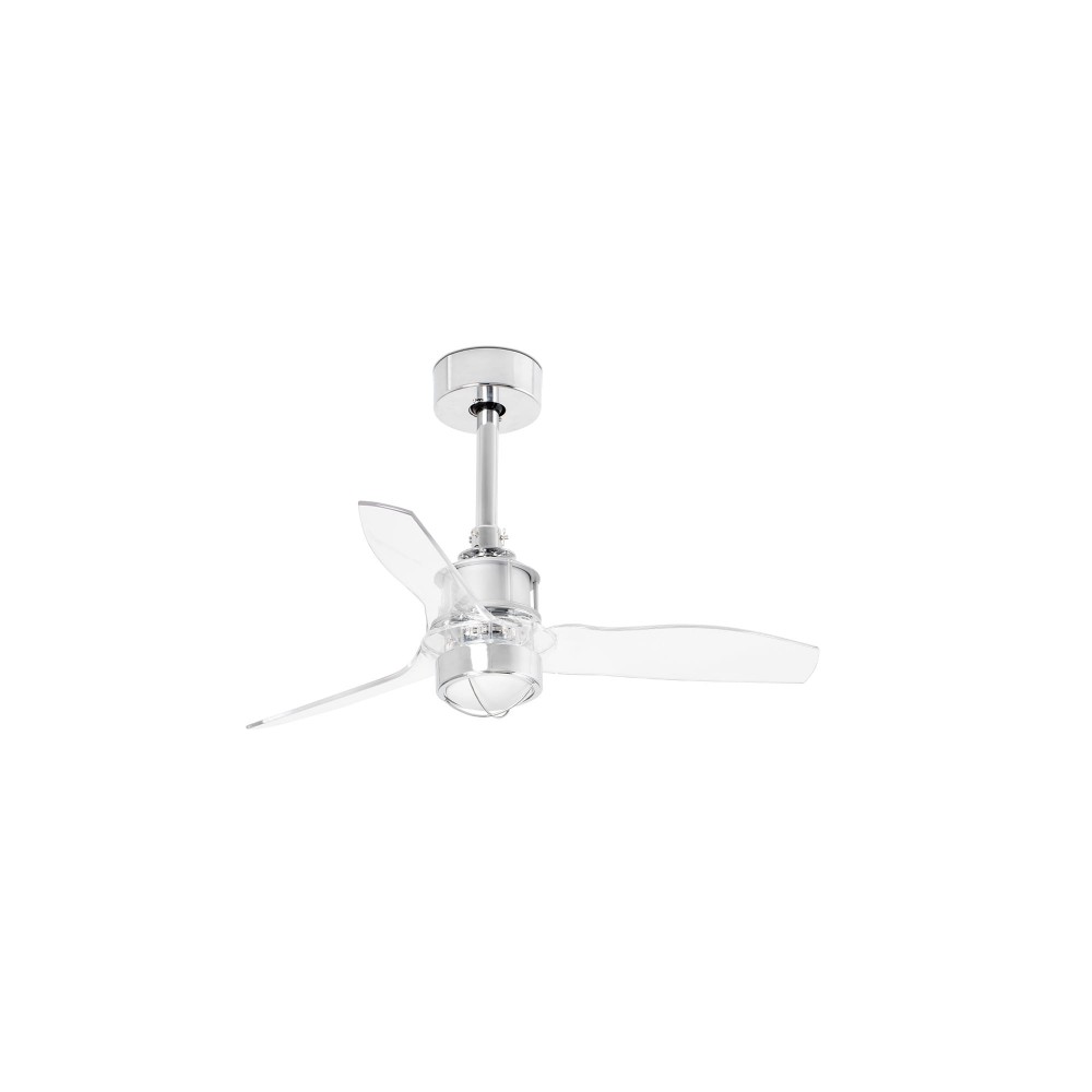 Faro Ventilador Just Fan S Led Ventilador Cromo-Transparente Wiz 33426Ww-9