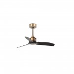 Faro Ventilador Just Fan Xs ø810 Mm Oro Viejo 3 Palas Negras 33429