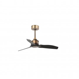 Faro Ventilador Just Fan Xs ø810 Mm Oro Viejo 3 Palas Negras 33429