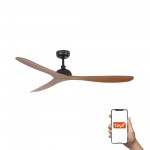 Faro Ventilador Gotland L Ventilador Negro-Nogal Tuya 33447Wt