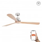Faro Ventilador Lantau Xl Ventilador Niquel Mate-Pino Tuya 33504Dcwt