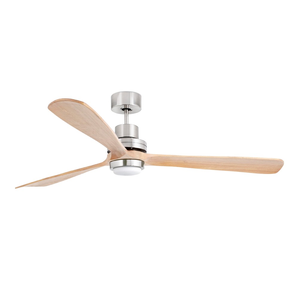 Faro Ventilador Lantau-G ø1680 Mm Dc Niquel Mate Luz 3 Palas Pino 33505DC