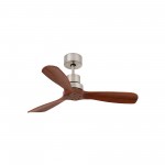 Faro Ventilador Mini Lantau Dc ø1060Mm Niquel Mate 3 Palas 33508DC