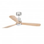 Faro Ventilador Lantau L Led Ventilador Niquel Mate-Pino Wiz 33560Dcww
