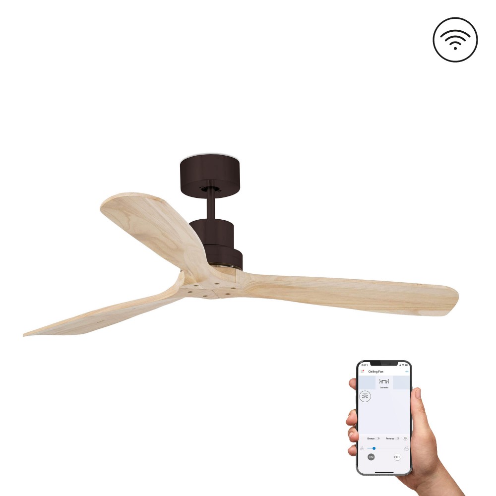 Faro Ventilador Lantau L Ventilador Marron-Pino Wiz 33562Dcww
