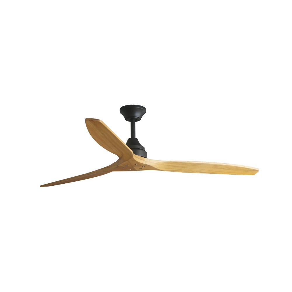 Faro Ventilador Alo L Ventilador Negro-Madera Wiz 33718Dcww
