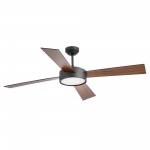 Faro Ventilador Hydra ø 1320Mm Negro 4 Palas 22W Led 33725