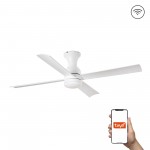 Faro Ventilador Fraser Xl Led Ventilador Blanco Tuya 33756Wt