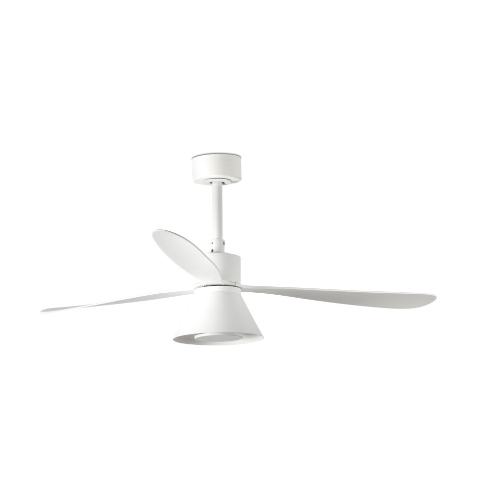 Faro Ventilador Amelia Ø1320mm Blanco 3 Palas Cono 20w Cct Dim