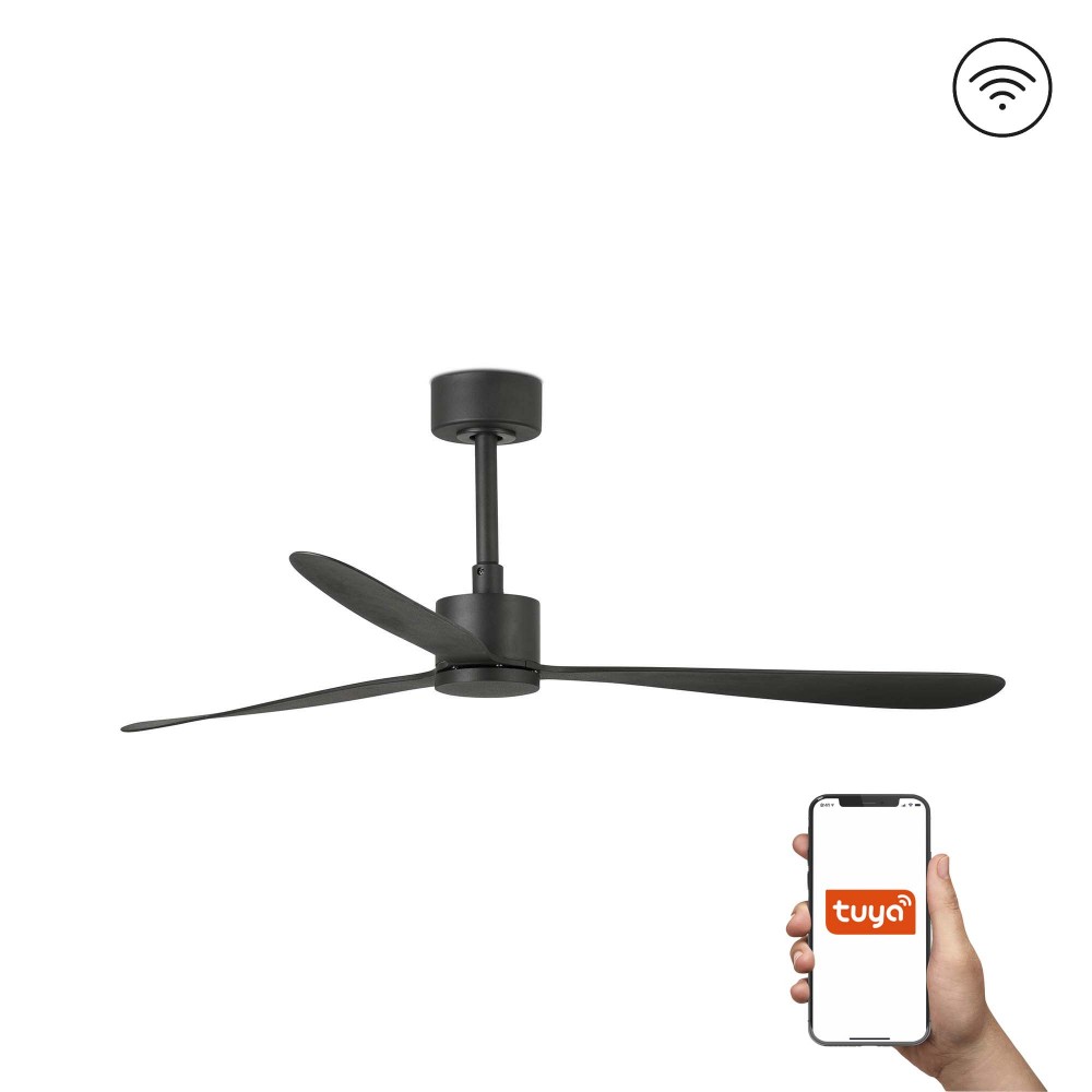 Faro Ventilador Amelia L Ventilador Negro Tuya 33761Wt