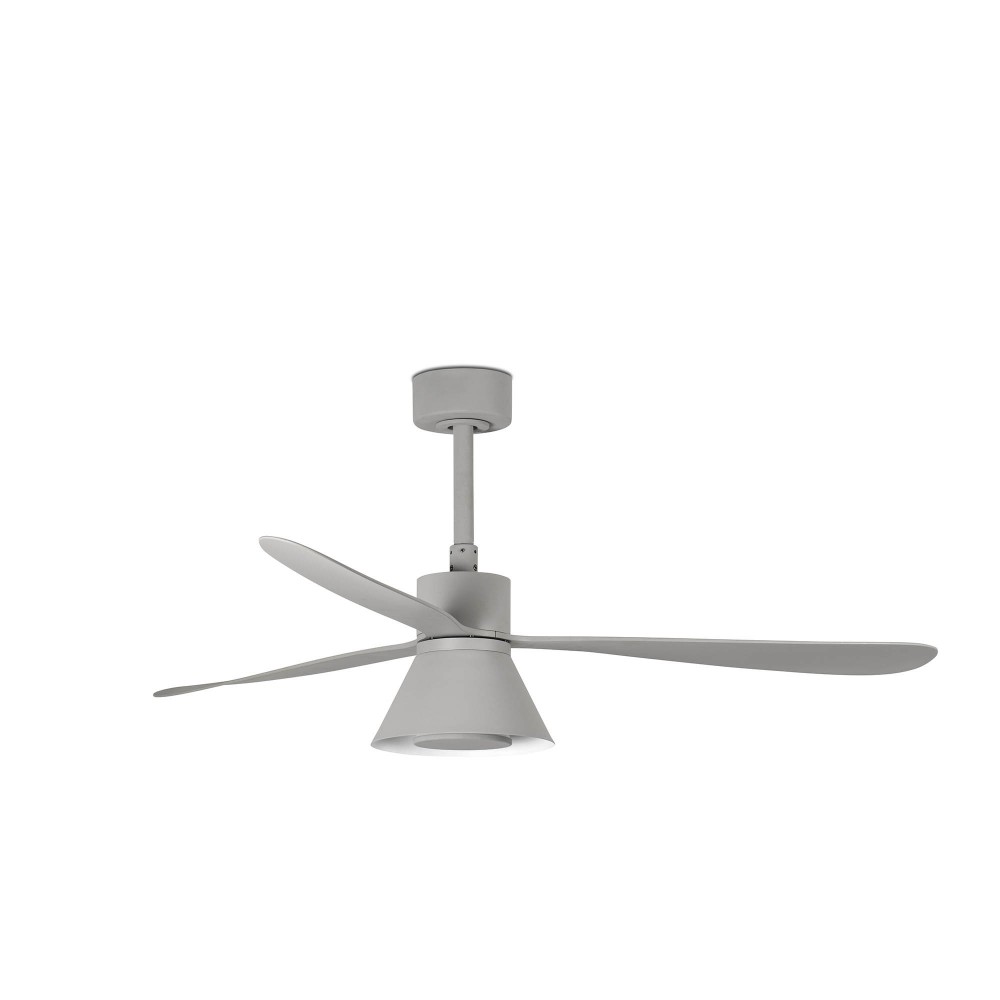 Faro Ventilador Amelia Ø1320mm Gris 3 Palas  Cono 20w Cct Dim
