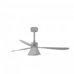 Faro Ventilador Amelia Ø1320mm Gris 3 Palas  Cono 20w Cct Dim