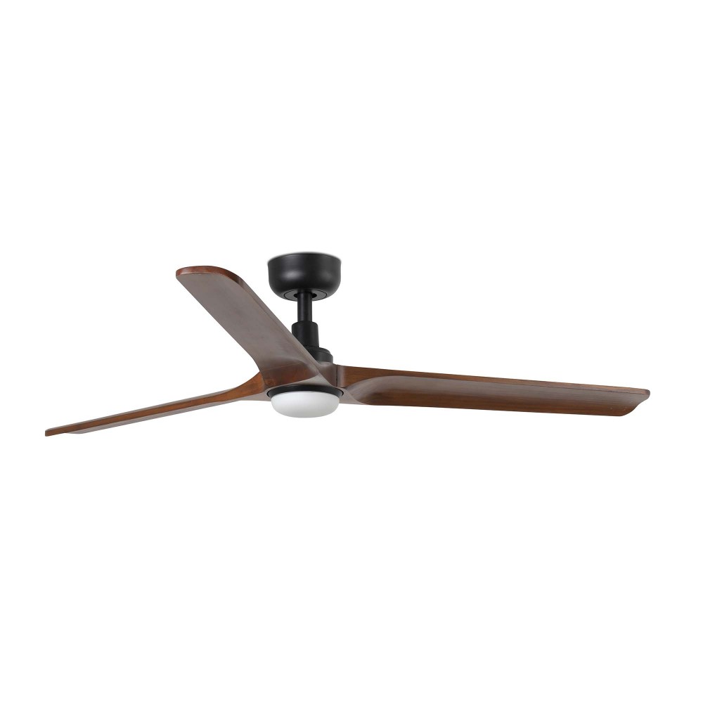 Faro Ventilador Heywood L Ø1320mm Negro 3p Mad Oscura Led 10w Cct