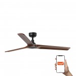 Faro Ventilador Heywood L Ventilador Negro-Nogal Tuya 33809Wt