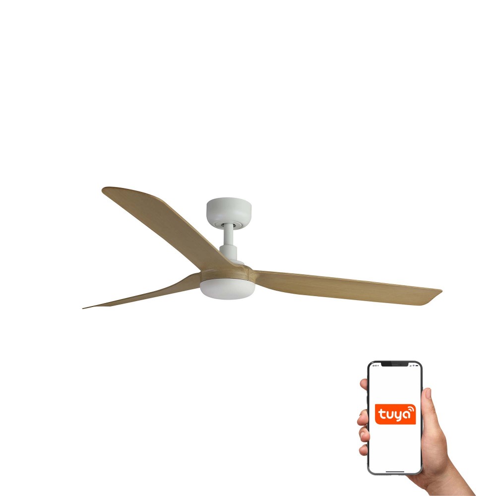 Faro Ventilador Punt M Ventilador Blanco-Arce Tuya 33816Wt