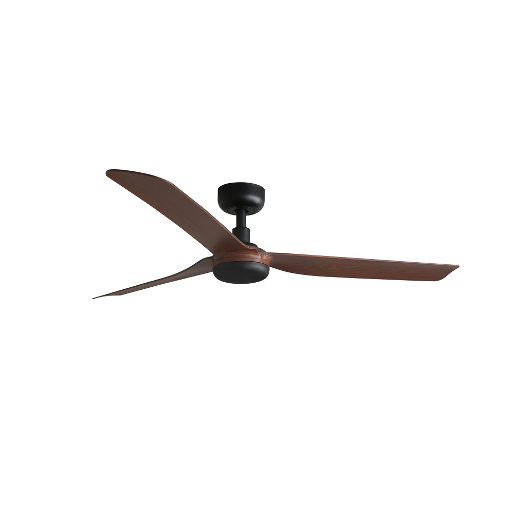 Faro Ventilador Punt ø1300Mm Negro 3 Palas Madera Oscura 33817