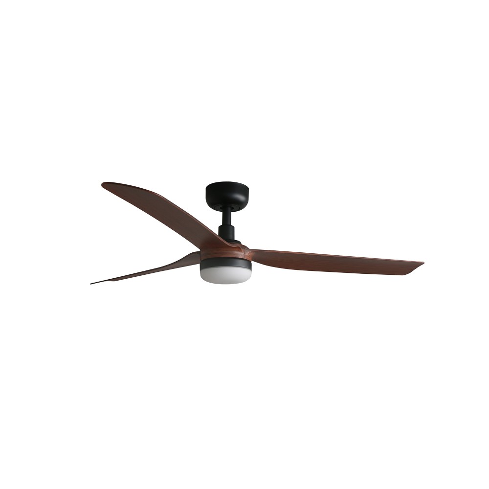 Faro Ventilador Punt M Led Ventilador Negro-Nogal Tuya 33817Wt-21