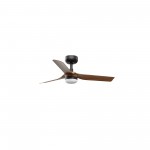 Faro Ventilador Mini Punt S Led Ventilador Negro-Nogal Tuya 33823Wt-1Tw
